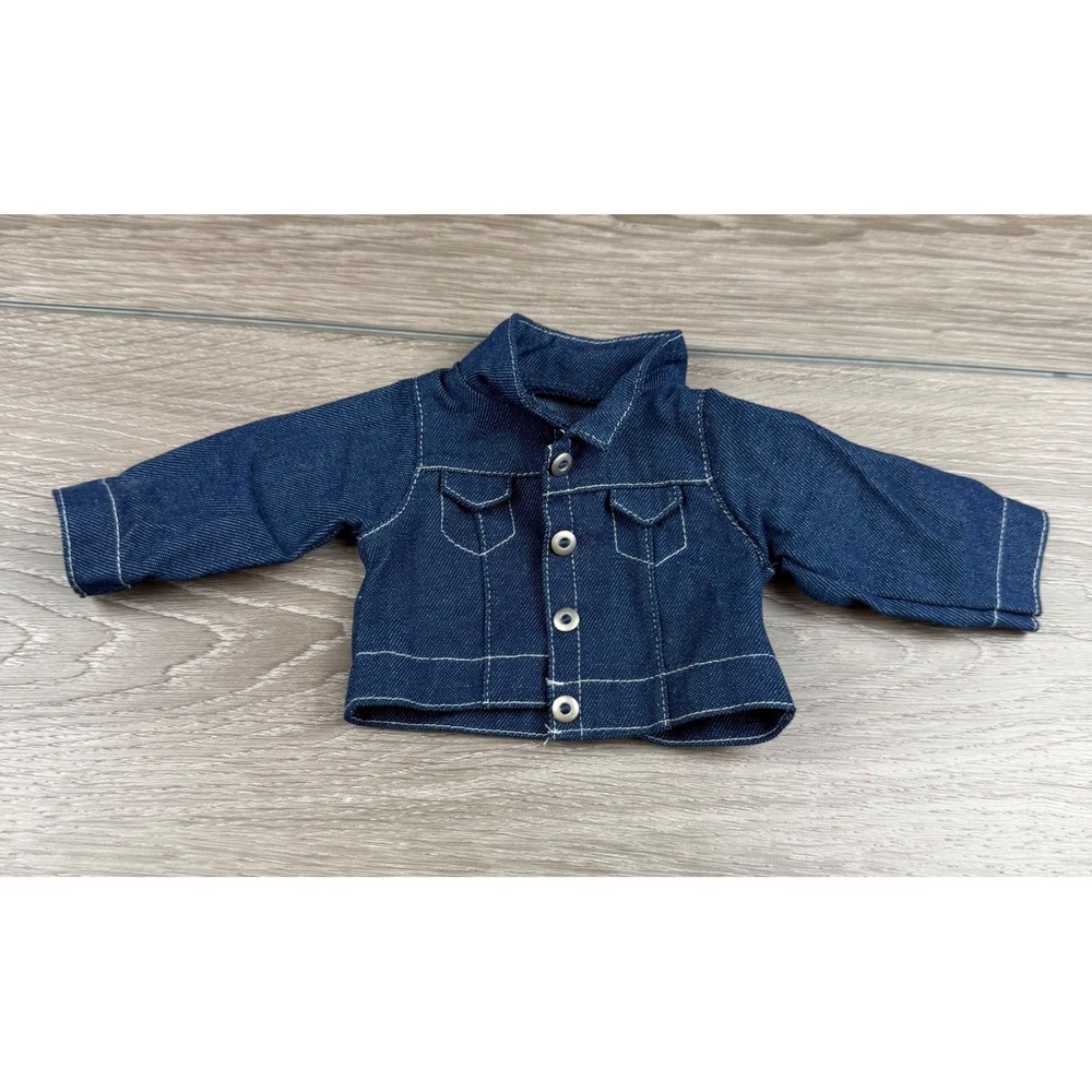 American Girl Unisex Doll Jacket Denim Trucker Style Blue